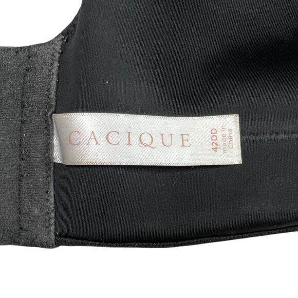 Cacique Invisible Backsmoother Light Lined No Wire Full Coverage Bra Black 42DD - Picture 5 of 6